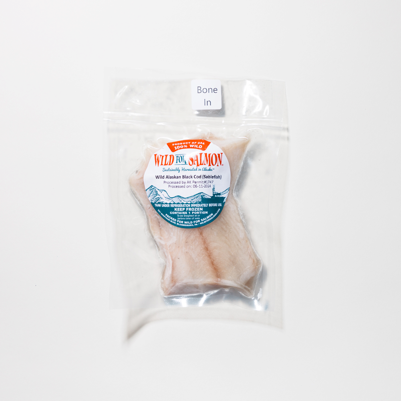 Alaskan Black Cod (Sablefish) Portions