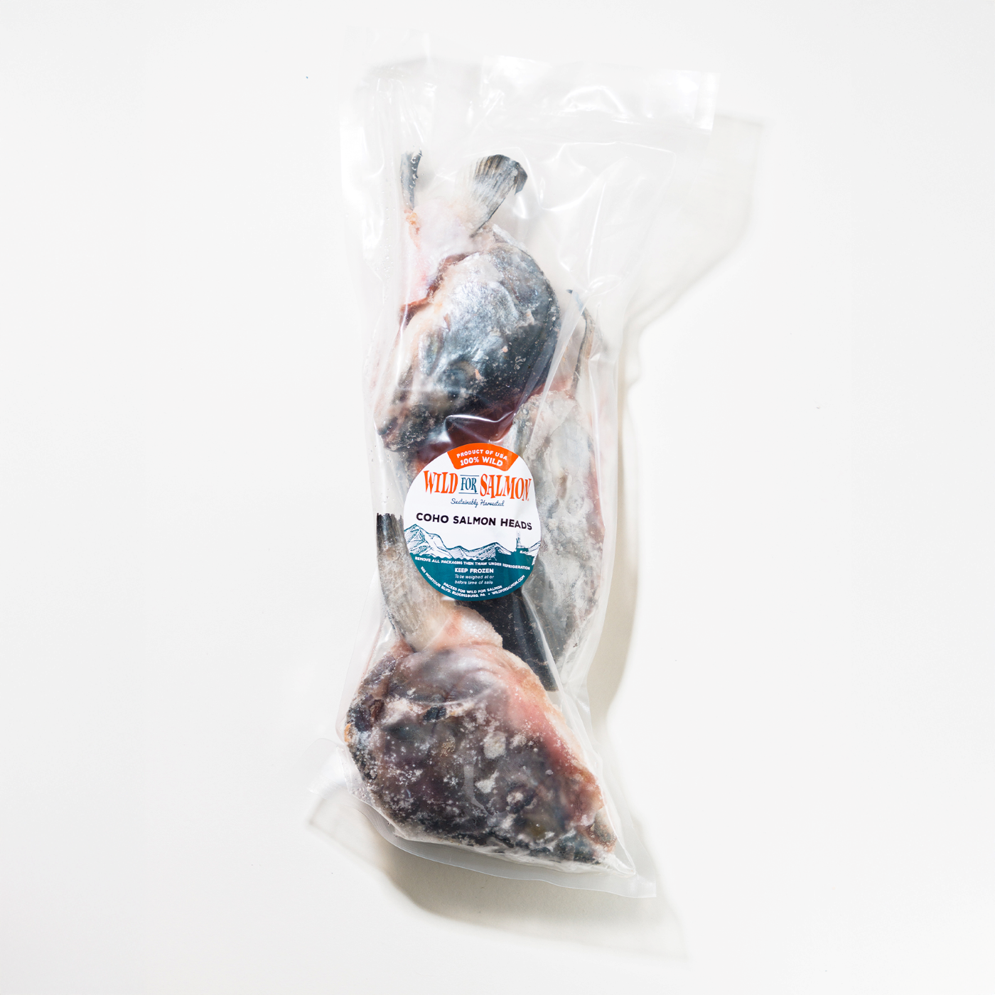4lb Alaskan Coho Salmon Heads