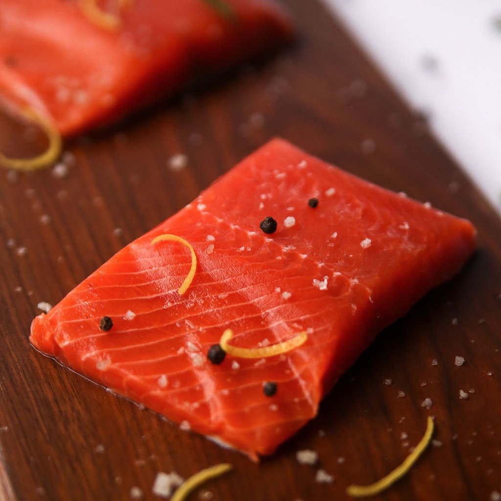 Alaskan Wild Caught Sockeye Salmon Portions