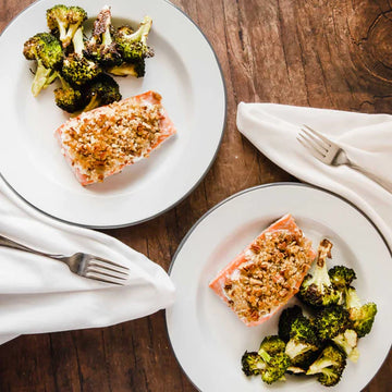 Panko and Pecan Crusted Salmon